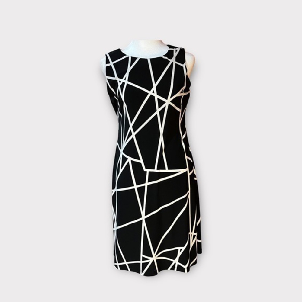 Tommy Hilfiger Black and White Knit Dress